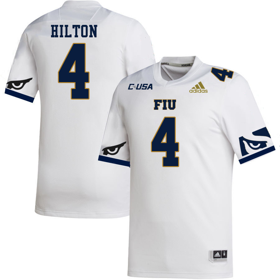 #4 T.Y. Hilton FIU Jersey,Florida International University Panthers Football Jersey-White